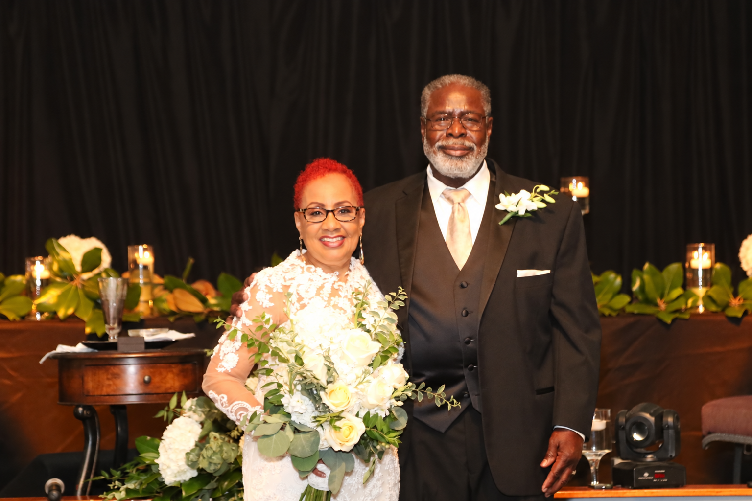 Bishop J.W. McNeill and First Lady Arline McNeill together at a celebration